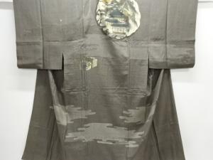 アンティーク　屋敷に手箱模様男物長襦袢